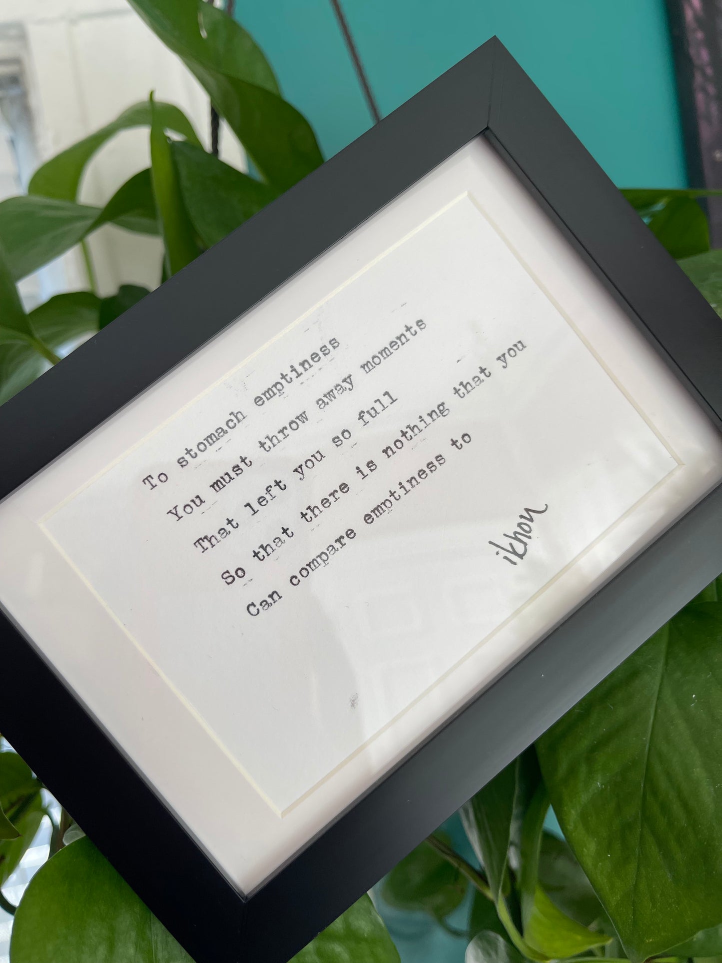 Framed Poem